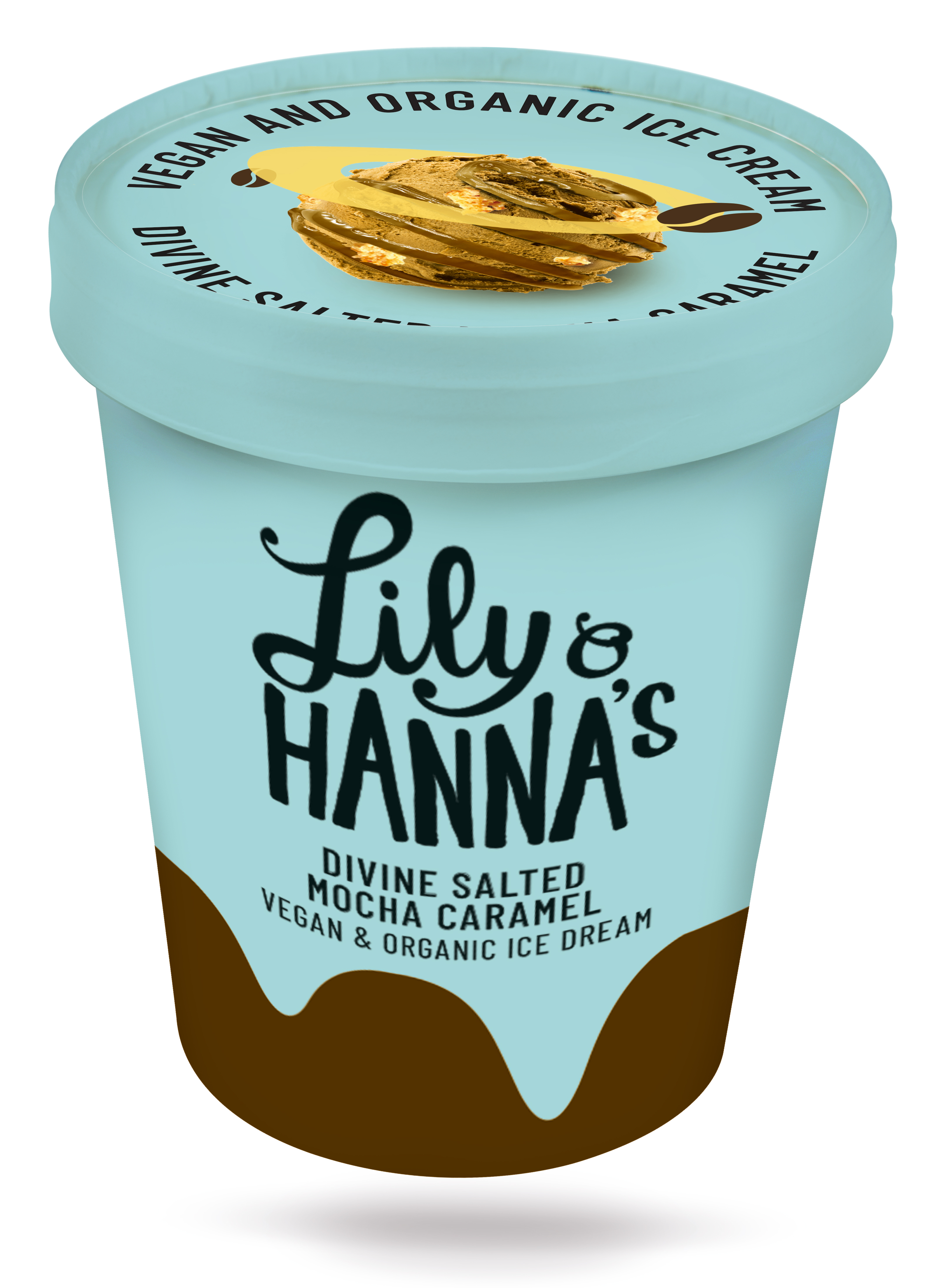 Lily & Hanna's Divine salted mocha caramel bio & raw 465ml
